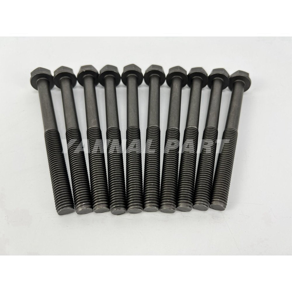 10 PCS Cylinder Head Bolt 6D102 For Komatsu V1305 Parts Diesel Engine Accessories