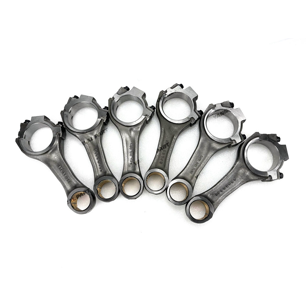 6 PCS Connecting Rod 3942581 Fit For Komatsu 6D102 Engine