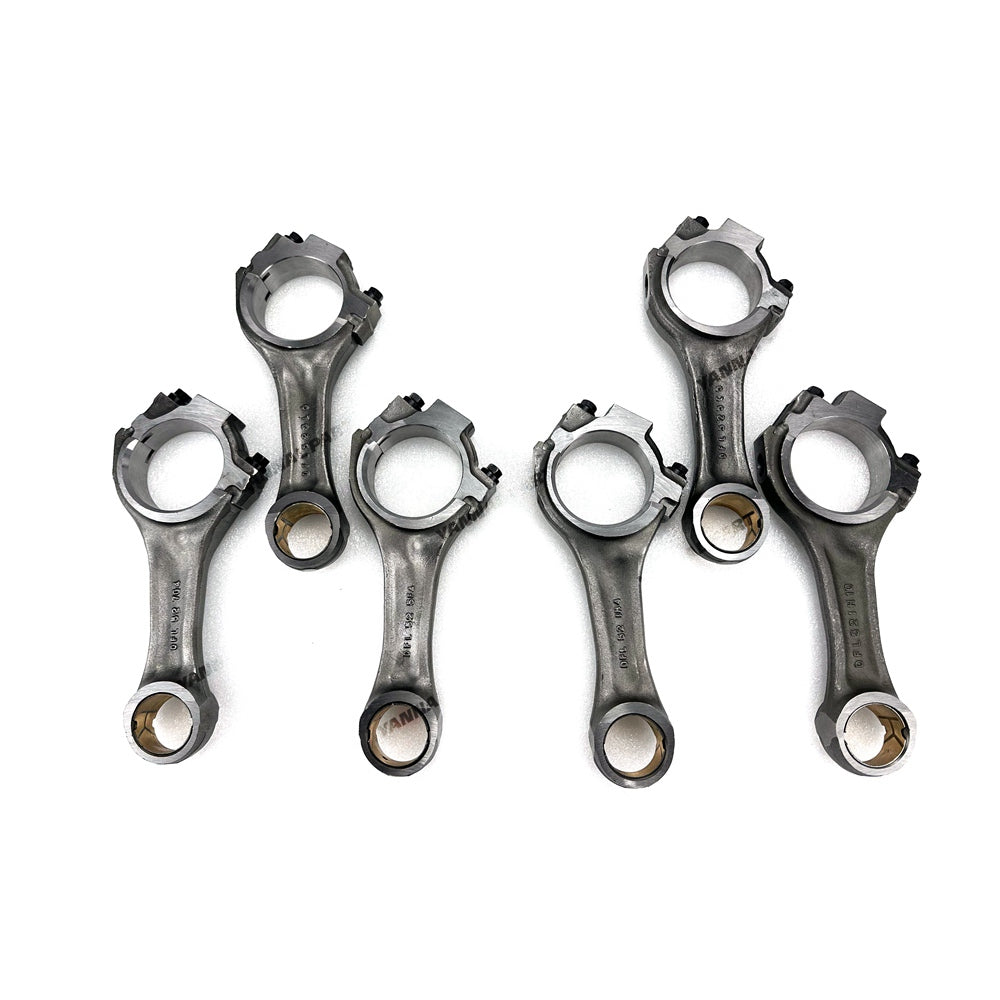 6 PCS Connecting Rod 3942581 Fit For Komatsu 6D102 Engine