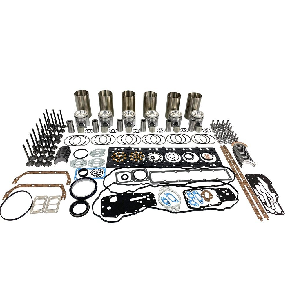 New 6D107 Engine Overhaul Rebuild Kit With Valves For Komatsu PC200-8 Excavator