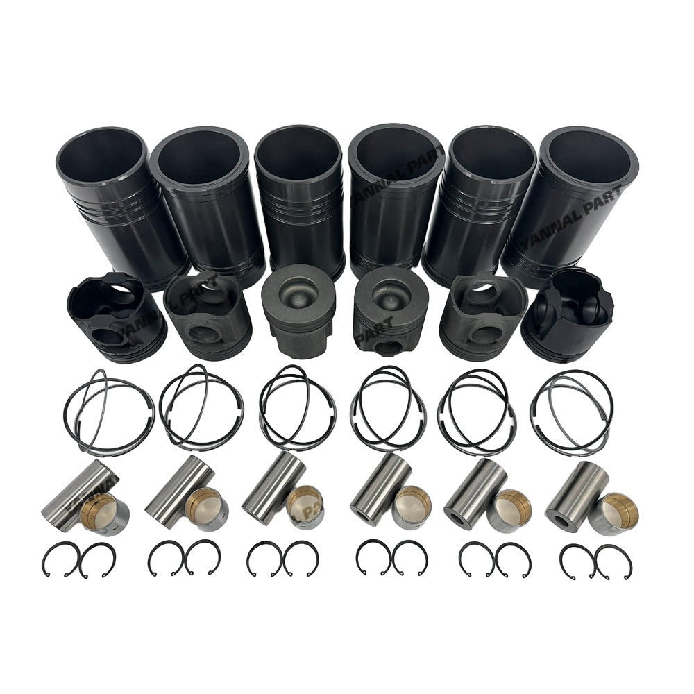 Cylinder Liner Kit Fit For Komatsu 6D125 Engine