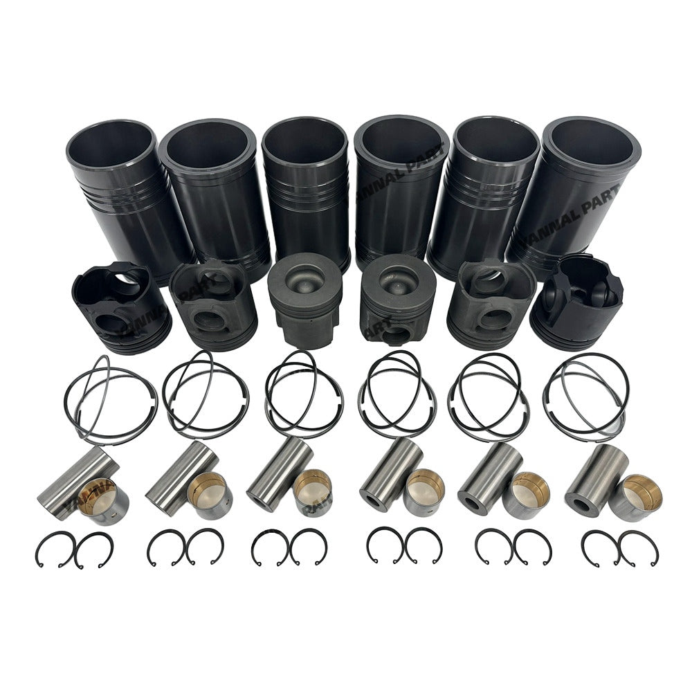 Cylinder Liner Kit Fit For Komatsu 6D125 Engine