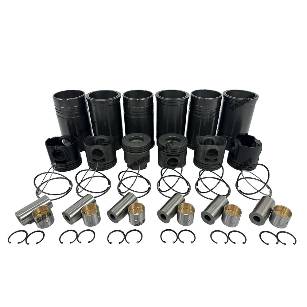 Cylinder Liner Kit Fit For Komatsu 6D125 Engine