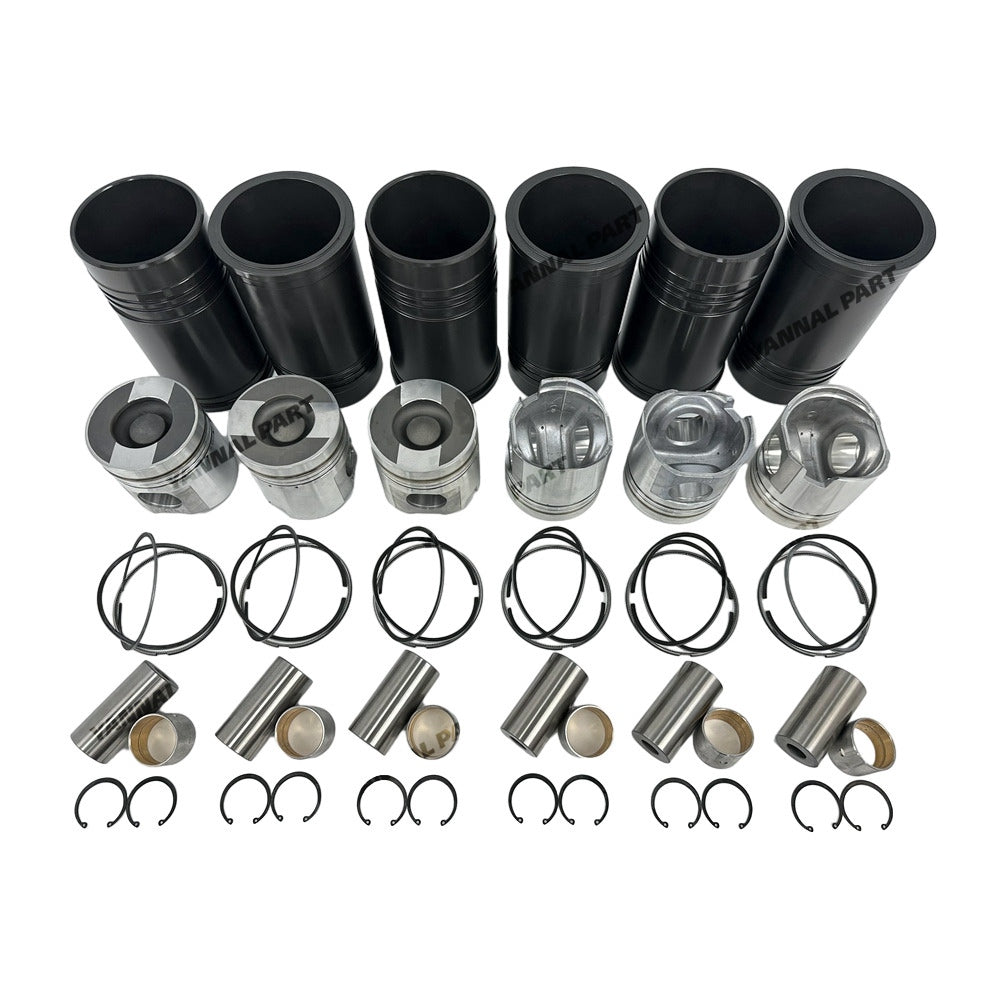 Cylinder Liner Kit Fit For Komatsu 6D125 Engine