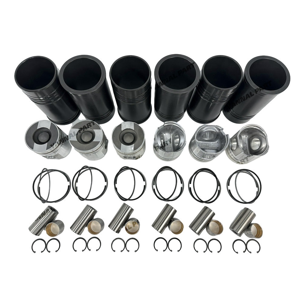 Cylinder Liner Kit Fit For Komatsu 6D125 Engine