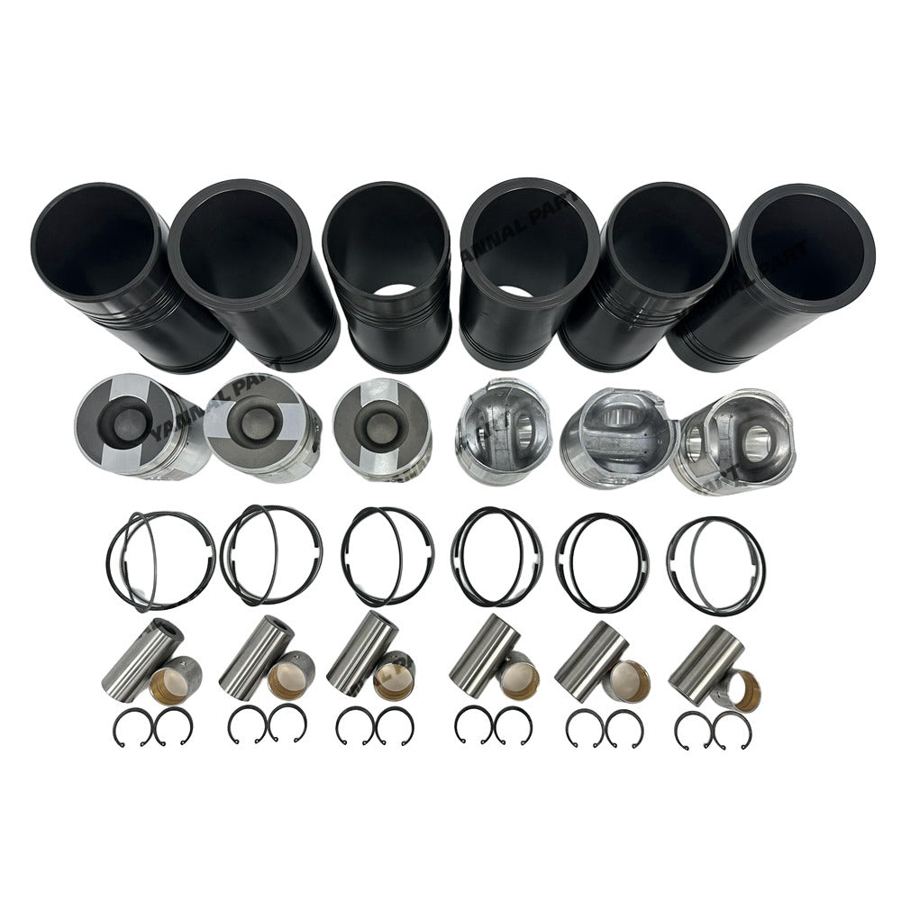 Cylinder Liner Kit Fit For Komatsu 6D125 Engine