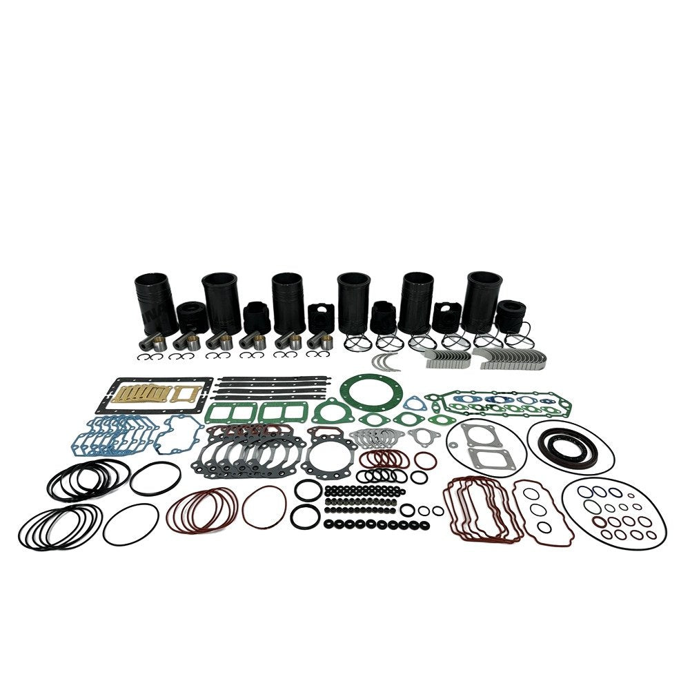 6x Engine Rebuild Kit With Gasket Bearing Set 6151-31-2710 For Komatsu 6D125