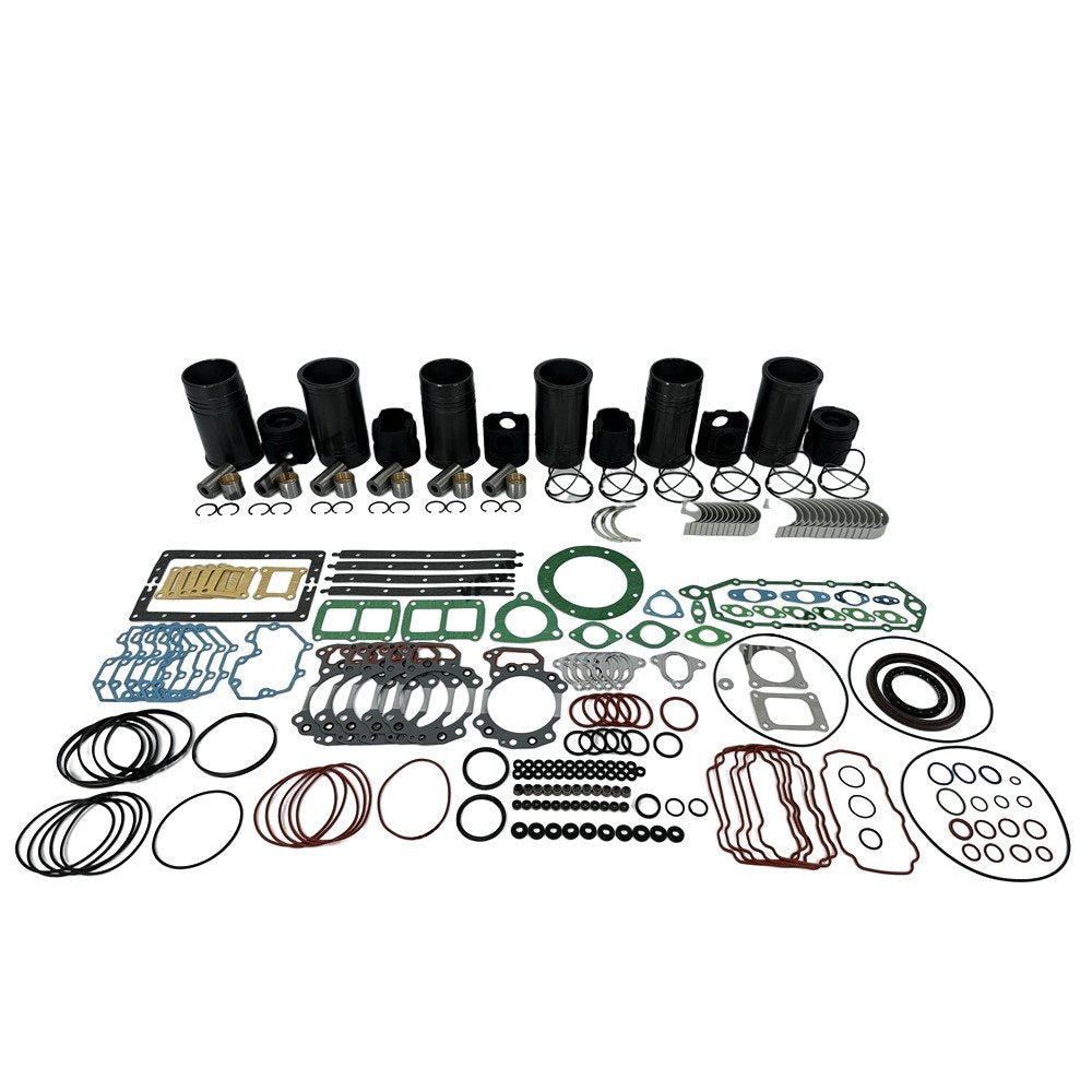 6x Engine Rebuild Kit With Gasket Bearing Set 6151-31-2710 For Komatsu 6D125