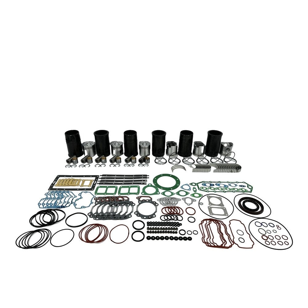 6x Engine Overhaul Rebuild Kit With Gasket Bearing For Komatsu 6D125 Engine