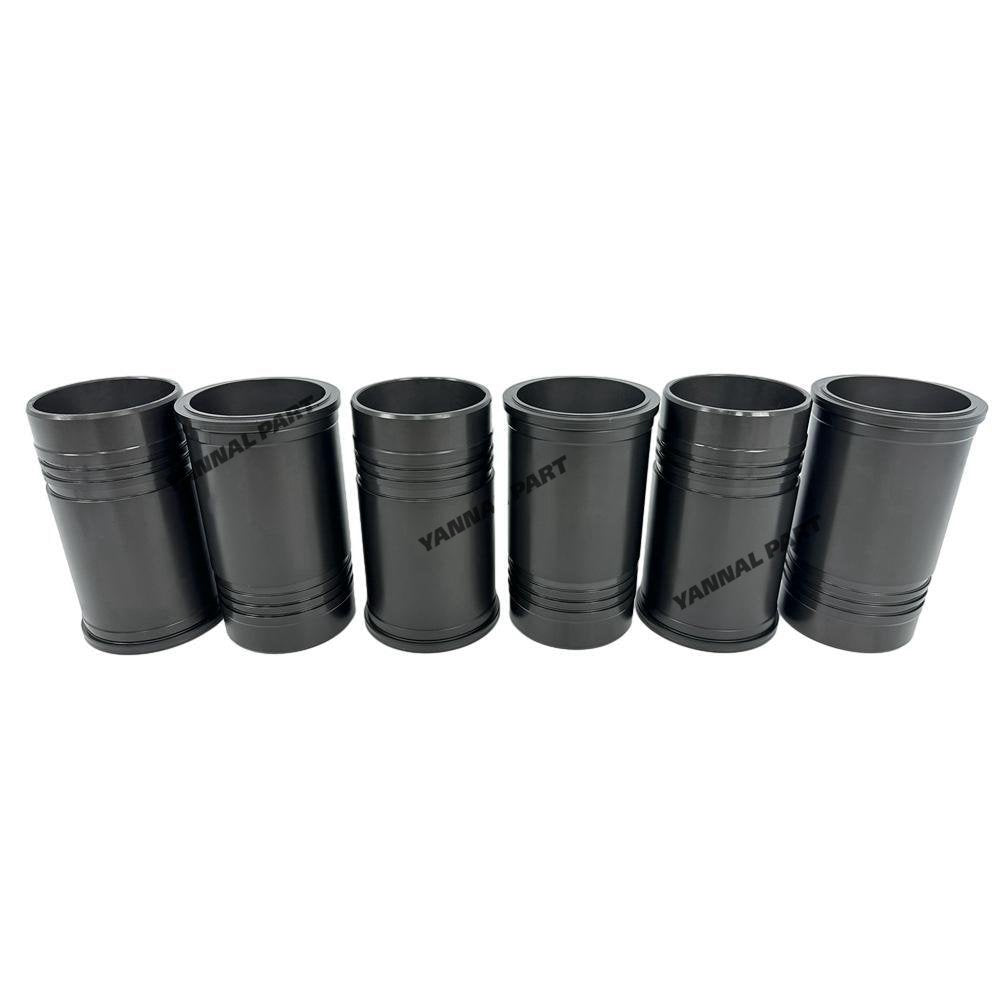 6x 6150-21-2221 Cylinder Liner For Komatsu 6D125 Engine Parts