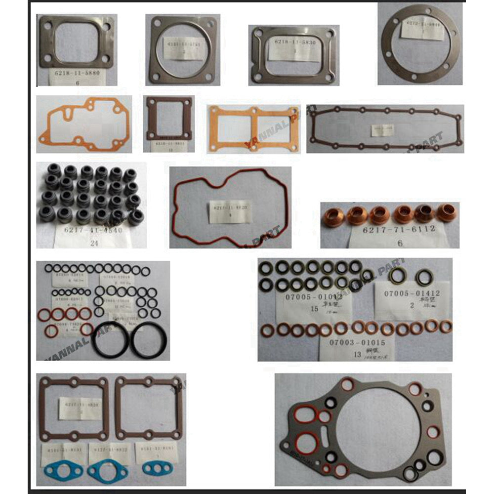 Full Gasket Kit Fit For Komatsu 6D140 Engine