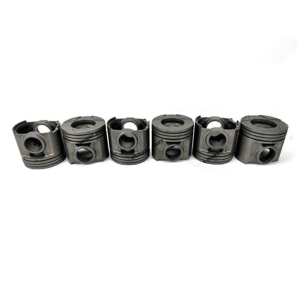 6 PCS Piston For Komatsu 6D140E-5 Engine Part