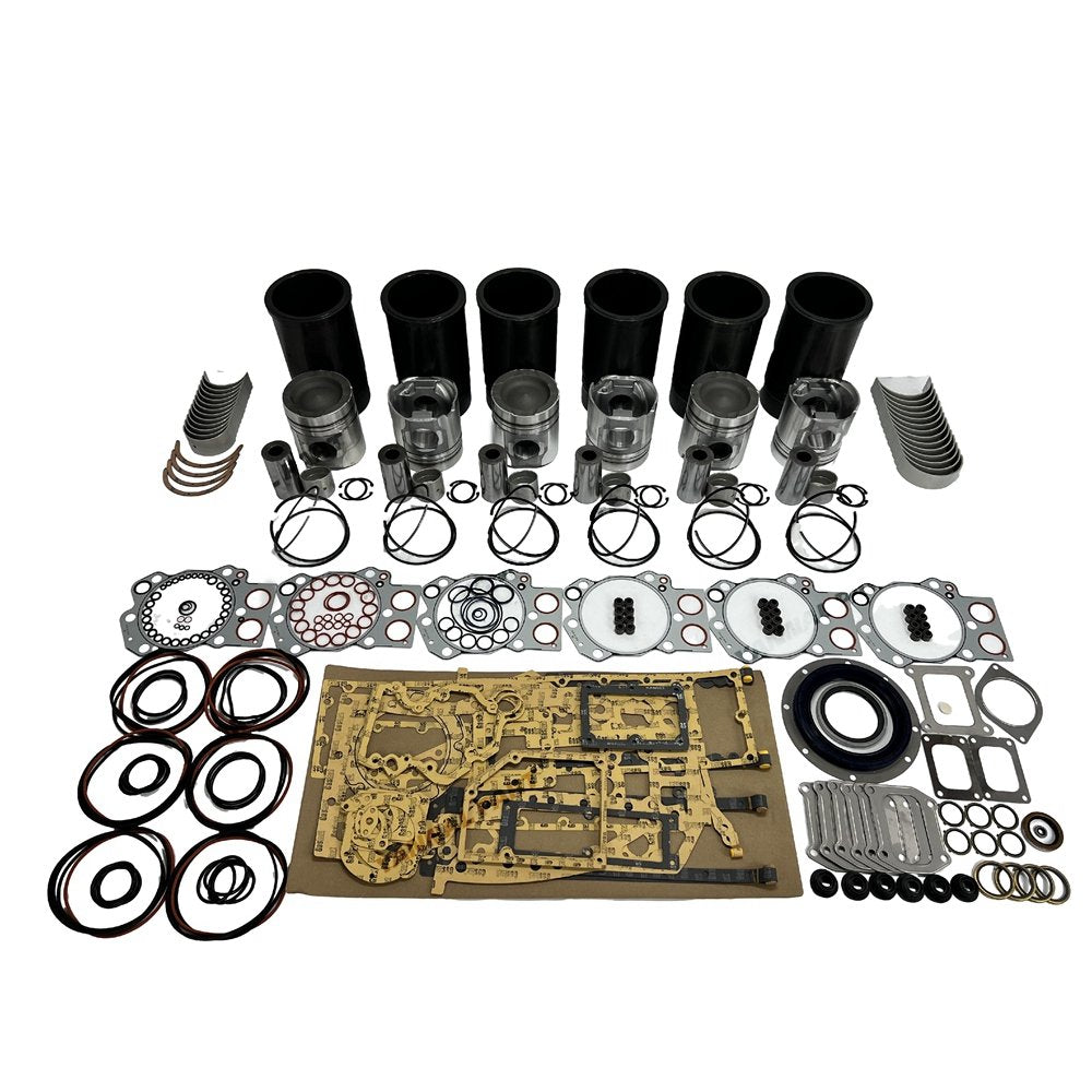 6x 6D170 Overhaul Rebuild Kit With Gasket Set Bearing For Komatsu diesel Engine