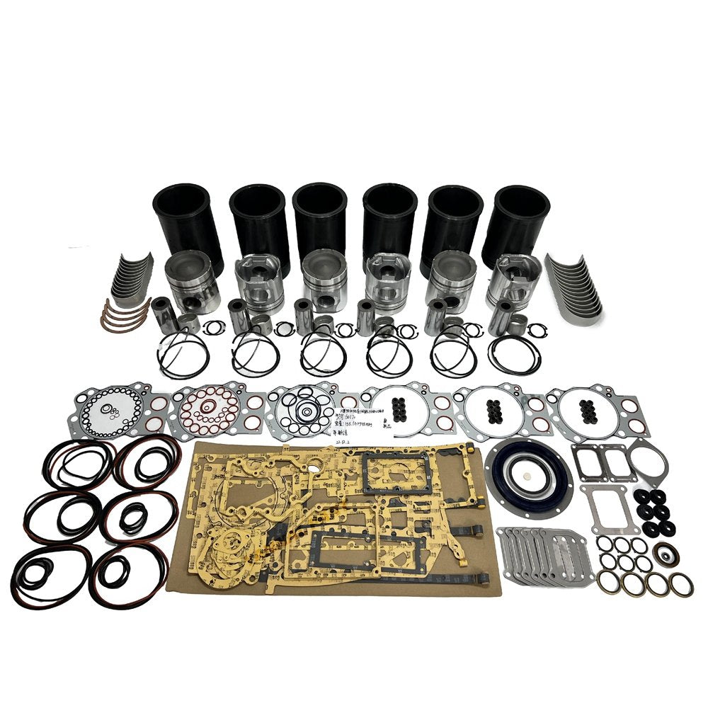 6x 6D170 Overhaul Rebuild Kit With Gasket Set Bearing For Komatsu diesel Engine