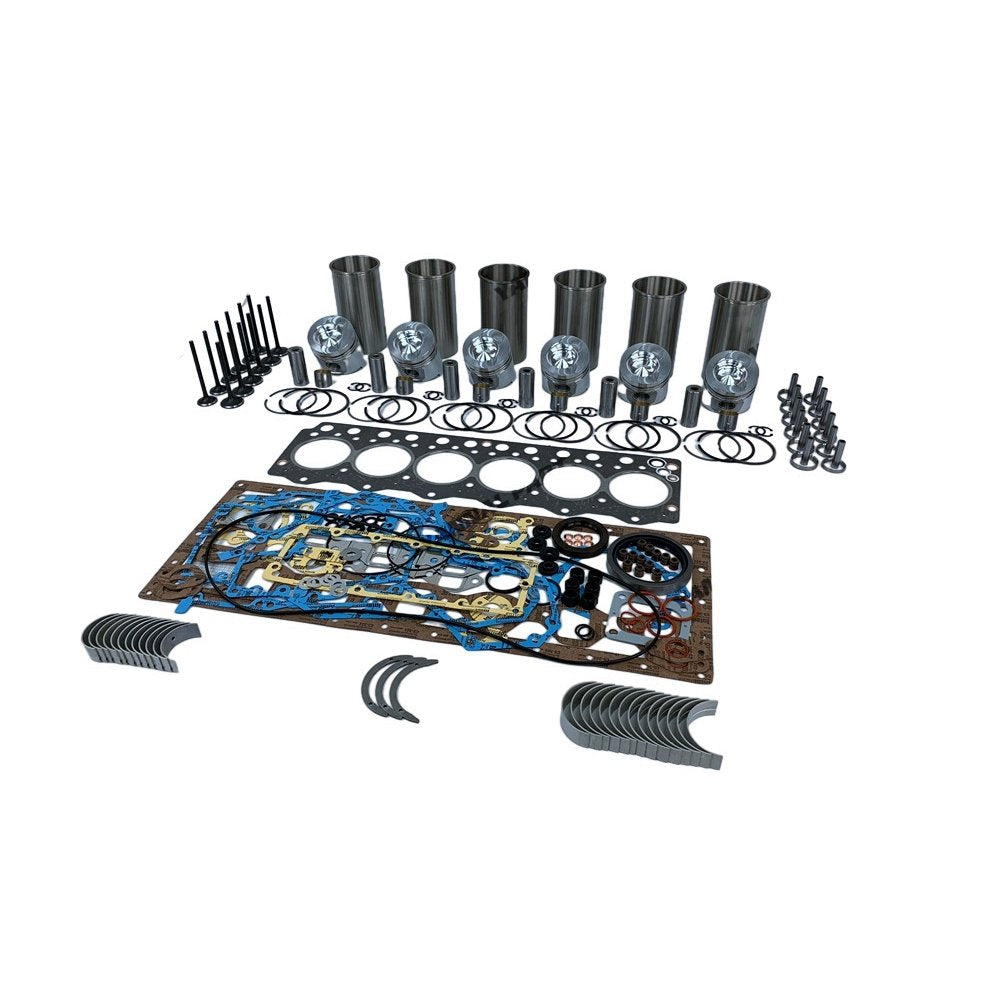 New 6D95-5 Engine Overhaul Rebuild Kit With Valves For Komatsu PC200-5 Excavator