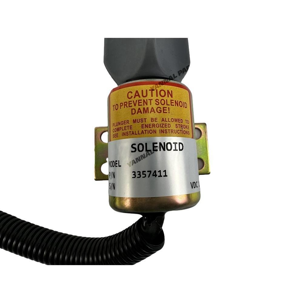 3357411 Fuel Shut Off Stop Solenoid 12V For Cummins 6CT8.3 Engine Parts