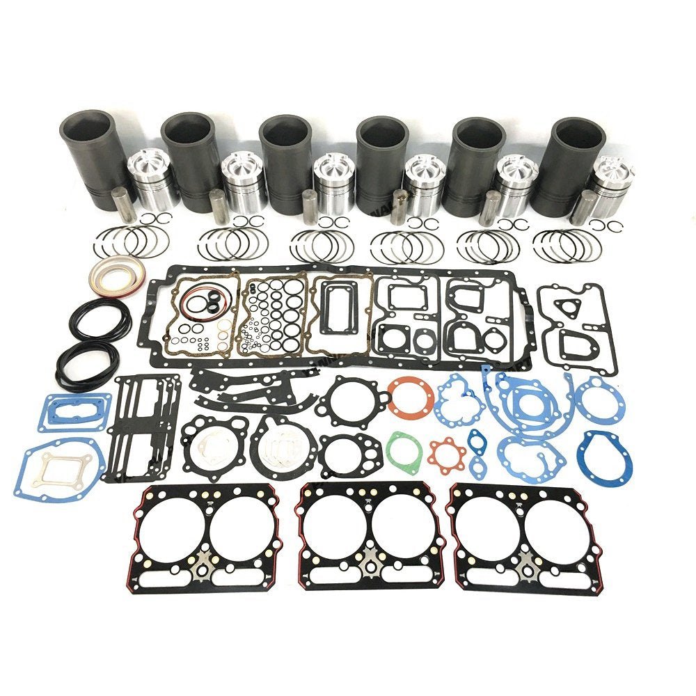 6x For Cummins Overhaul Kit With Gasket Set NT855 Engine Spare Parts