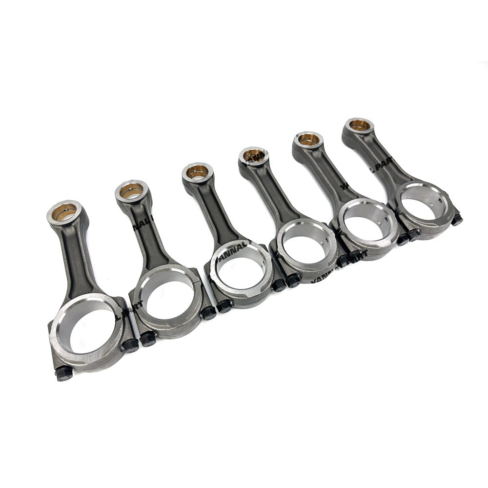 6 PCS Connecting Rod 65.02401-6161 Fit For Doosan DB58 Engine