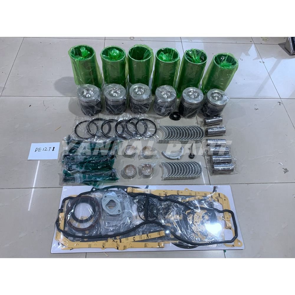 New DE12 Engine Rebuild Overhaul Kit For Doosan