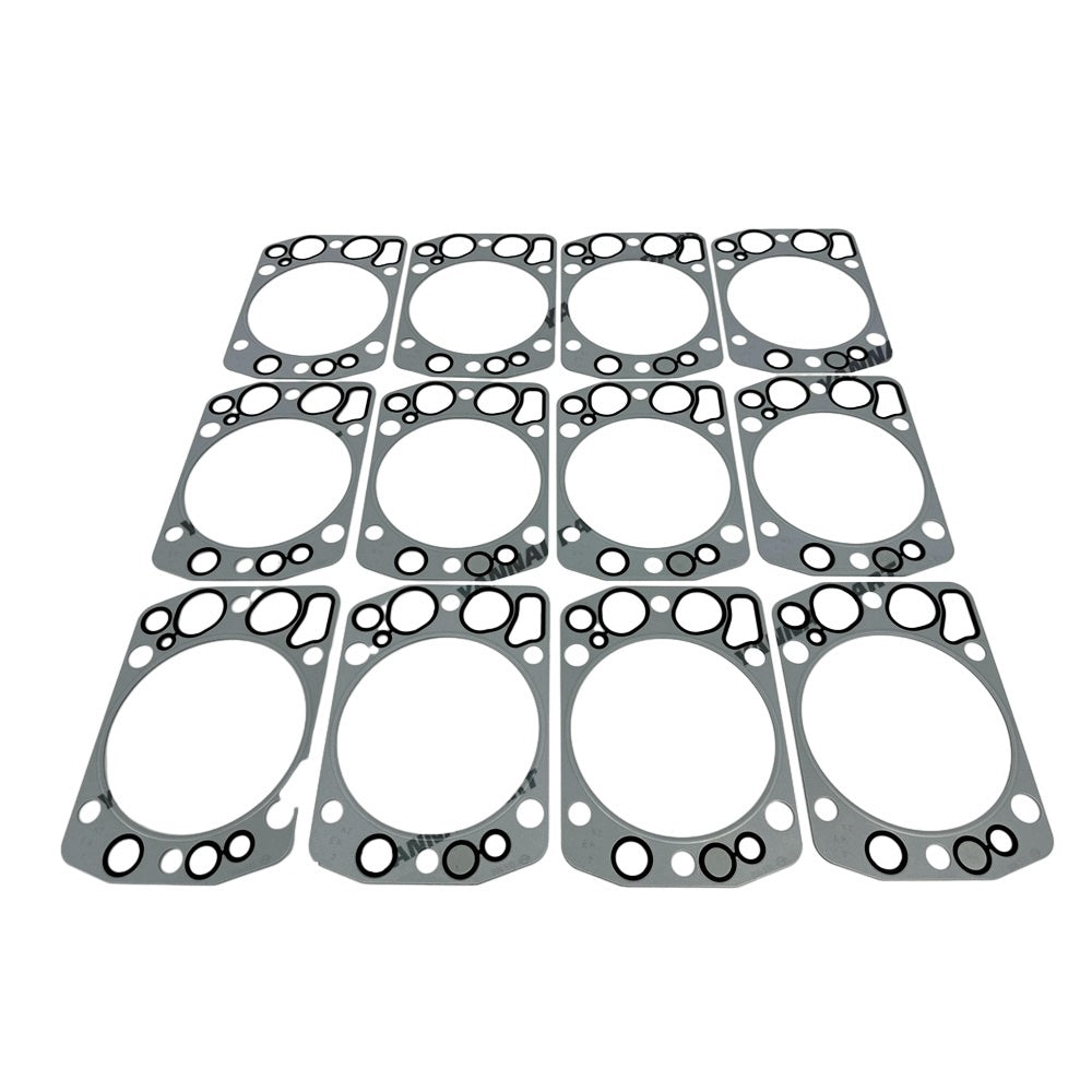 12 PCS Cylinder Head Gasket 65.03901-0069 Fit For Doosan P158 Engine