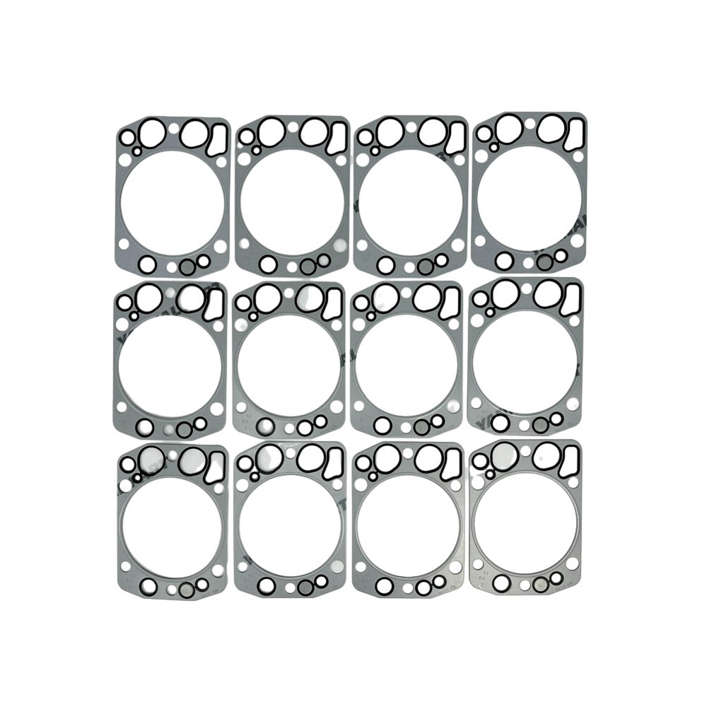 12 PCS Cylinder Head Gasket 65.03901-0069 Fit For Doosan P158 Engine