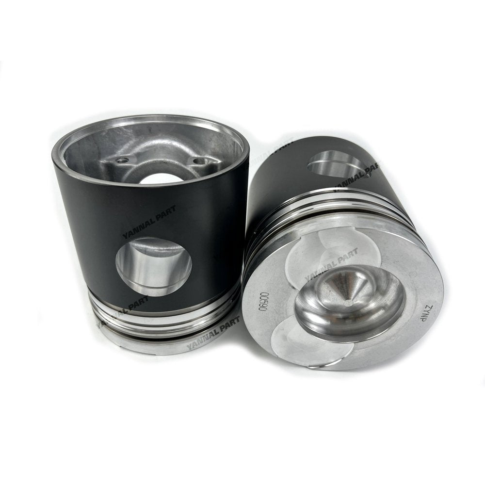 4 PCS 00590 Piston For Volvo D14 Engine Part