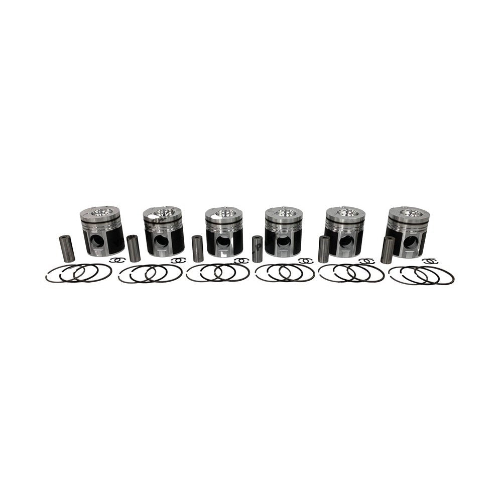 6x For Caterpillar Piston With Rings Set C6.4 Engine Spare Parts