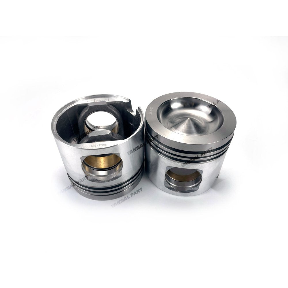 6X Piston Set STD For Caterpillar C9 Engine