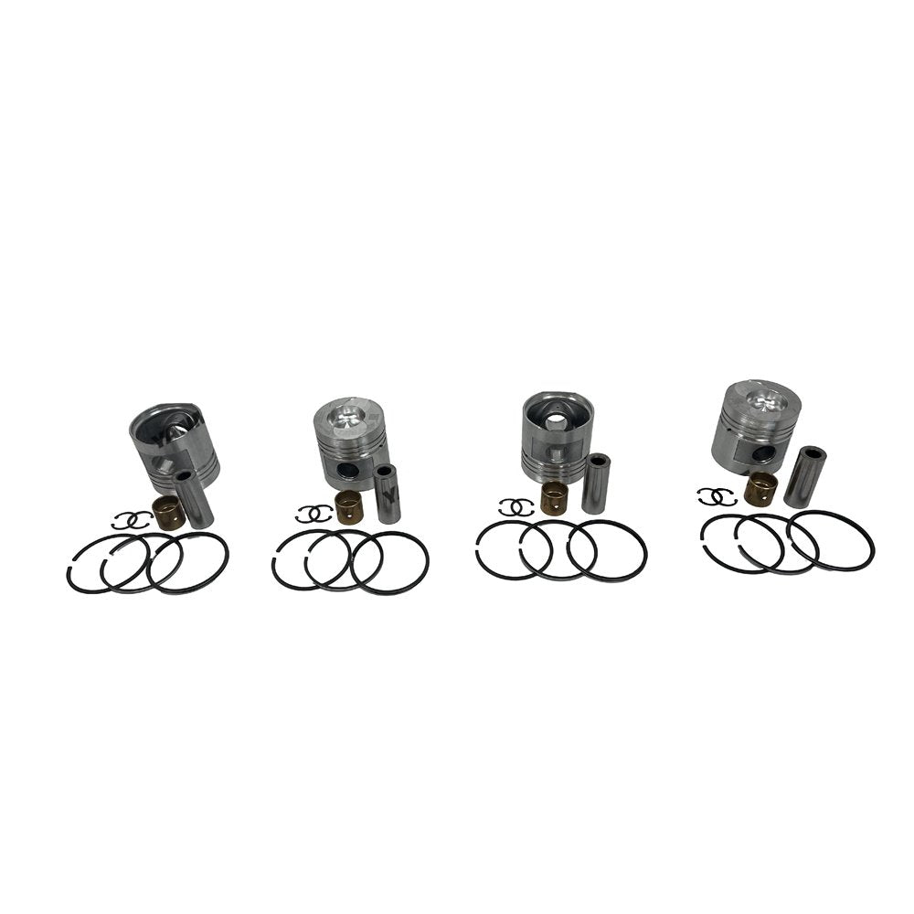 4x B490B Piston Kit With Piston Ring STD For Xinchai diesel Engine parts