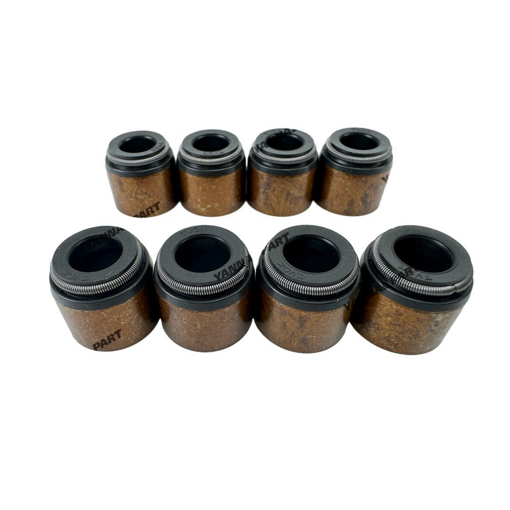 8 PCS Valve Stem Seal Fit For Mitsubishi 4DQ7 Engine