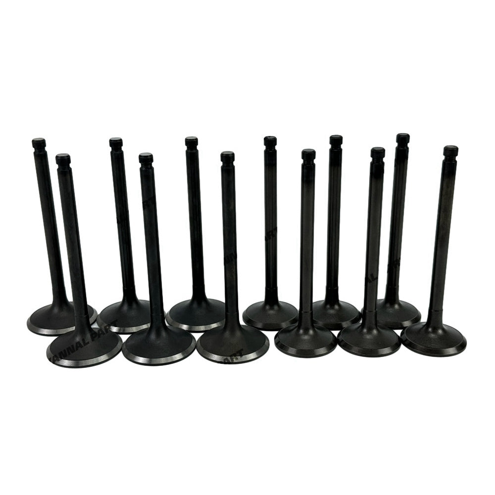 12 PCS Intake and Exhaust Valve Fit For Mitsubishi 6D17 Engine