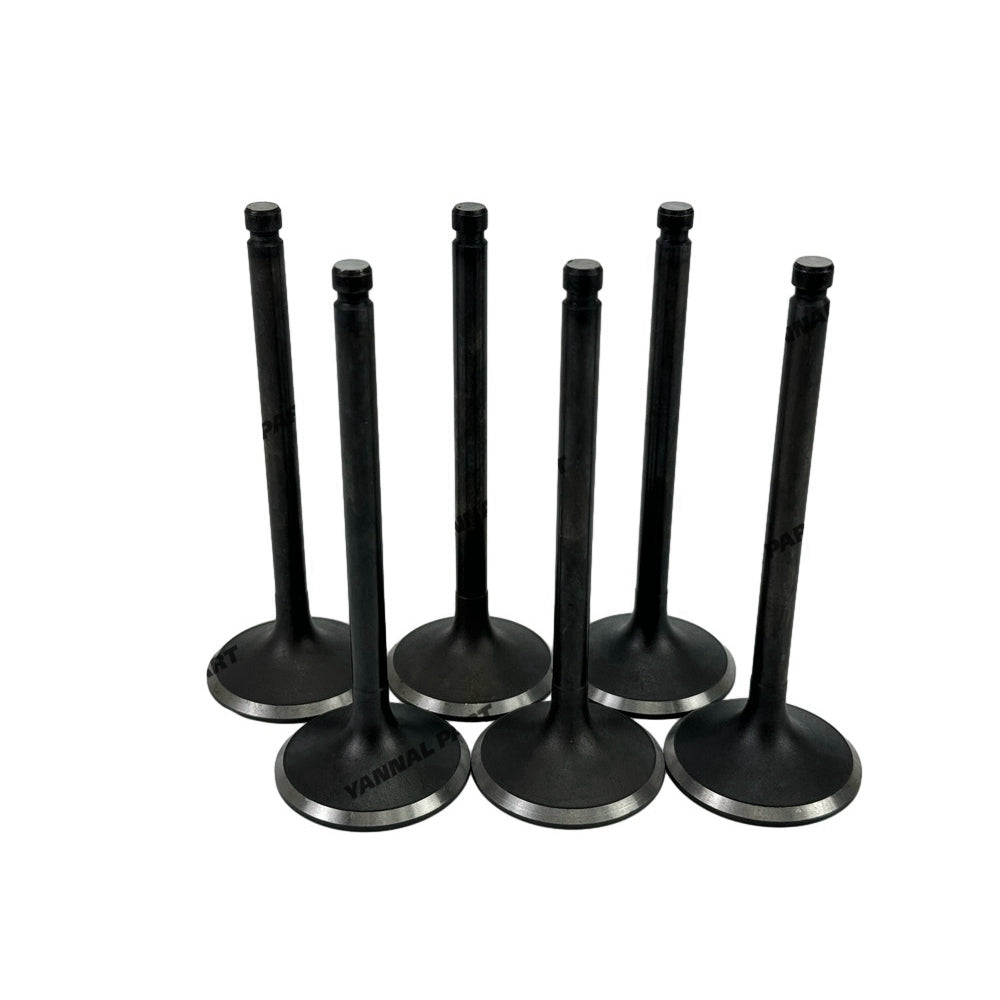 6 PCS Intake Valve Fit For Mitsubishi 6D17 Engine