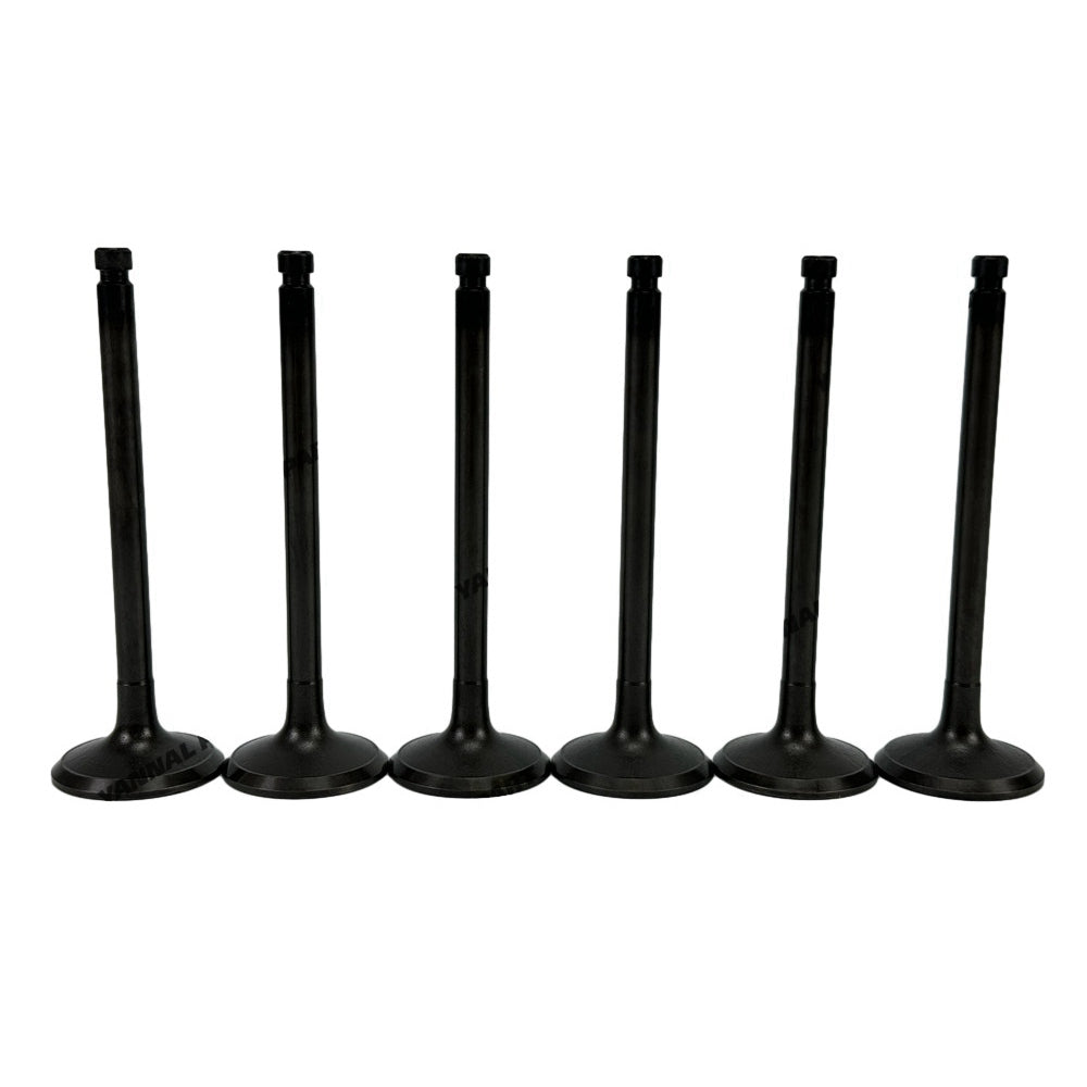 6 PCS Exhaust Valve Fit For Mitsubishi 6D17 Engine