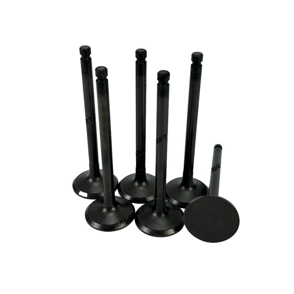 6 PCS Exhaust Valve Fit For Mitsubishi 6D17 Engine