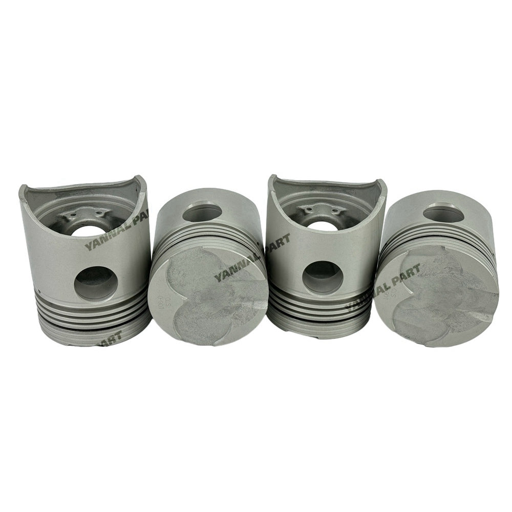 4 PCS Piston Kit Fit For Isuzu DA220 Engine