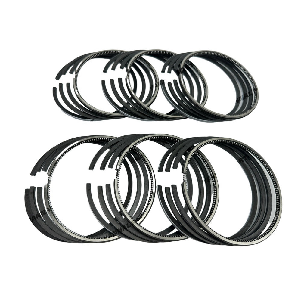 6 PCS Piston Ring Fit For Isuzu DA640 Engine