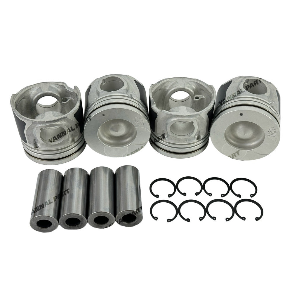 4 PCS Piston Kit 23410-4A900 Fit For Hyundai D4CB Engine