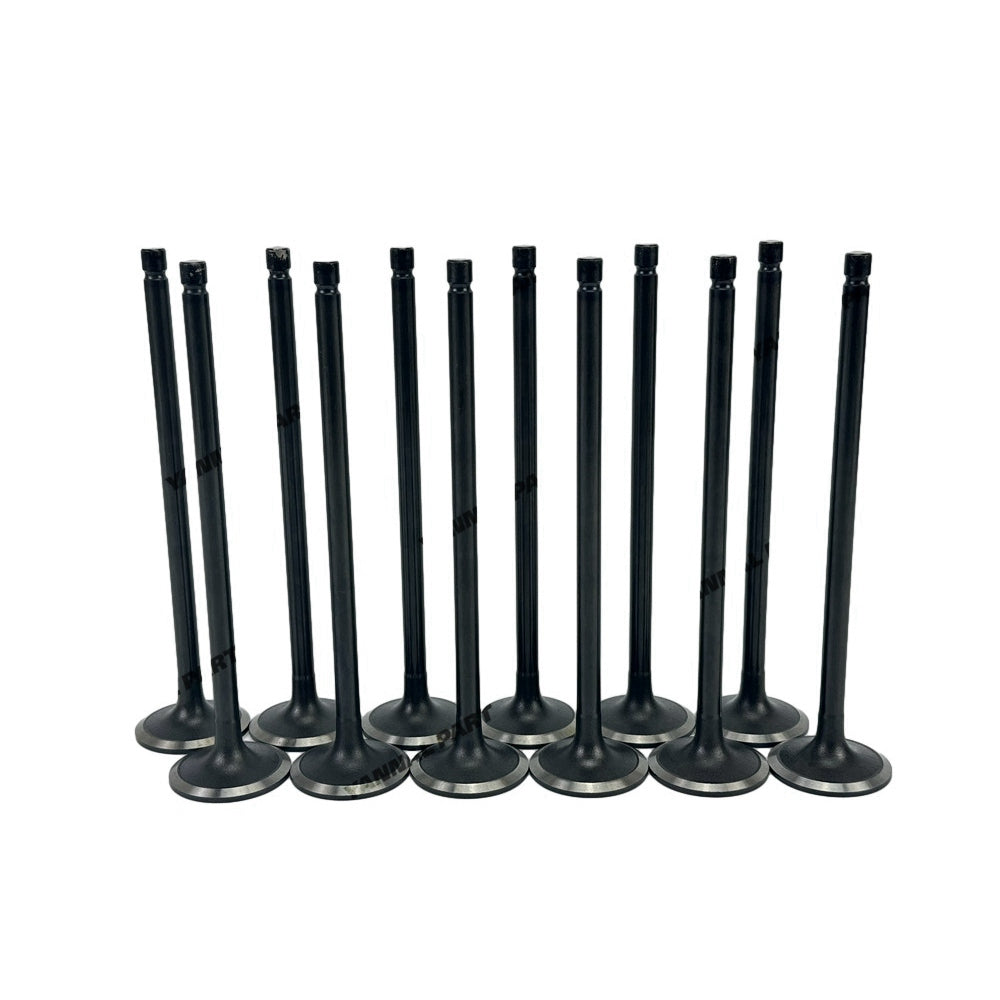 12 PCS Intake Valve Fit For Hyundai D6CA Engine