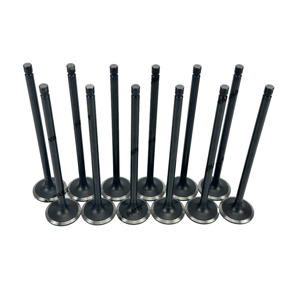 12 PCS Intake Valve Fit For Hyundai D6CA Engine