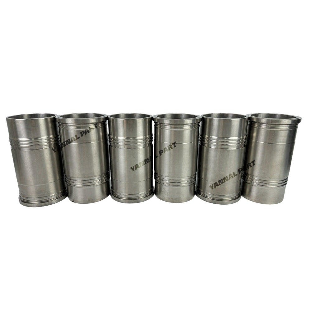 6 PCS Cylinder Liner 21131-84400 Fit For Hyundai D6CB Engine