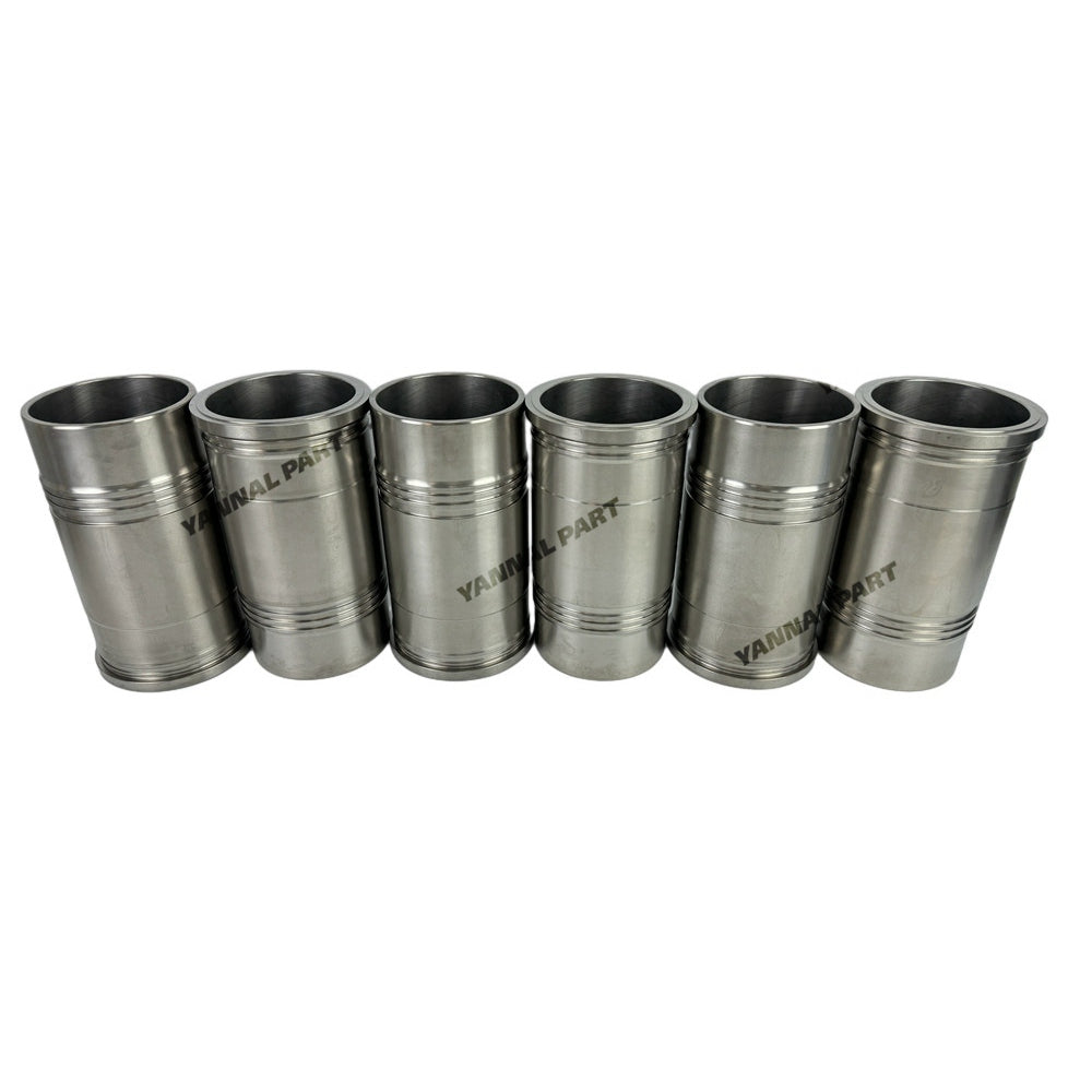 6 PCS Cylinder Liner 21131-84400 Fit For Hyundai D6CB Engine