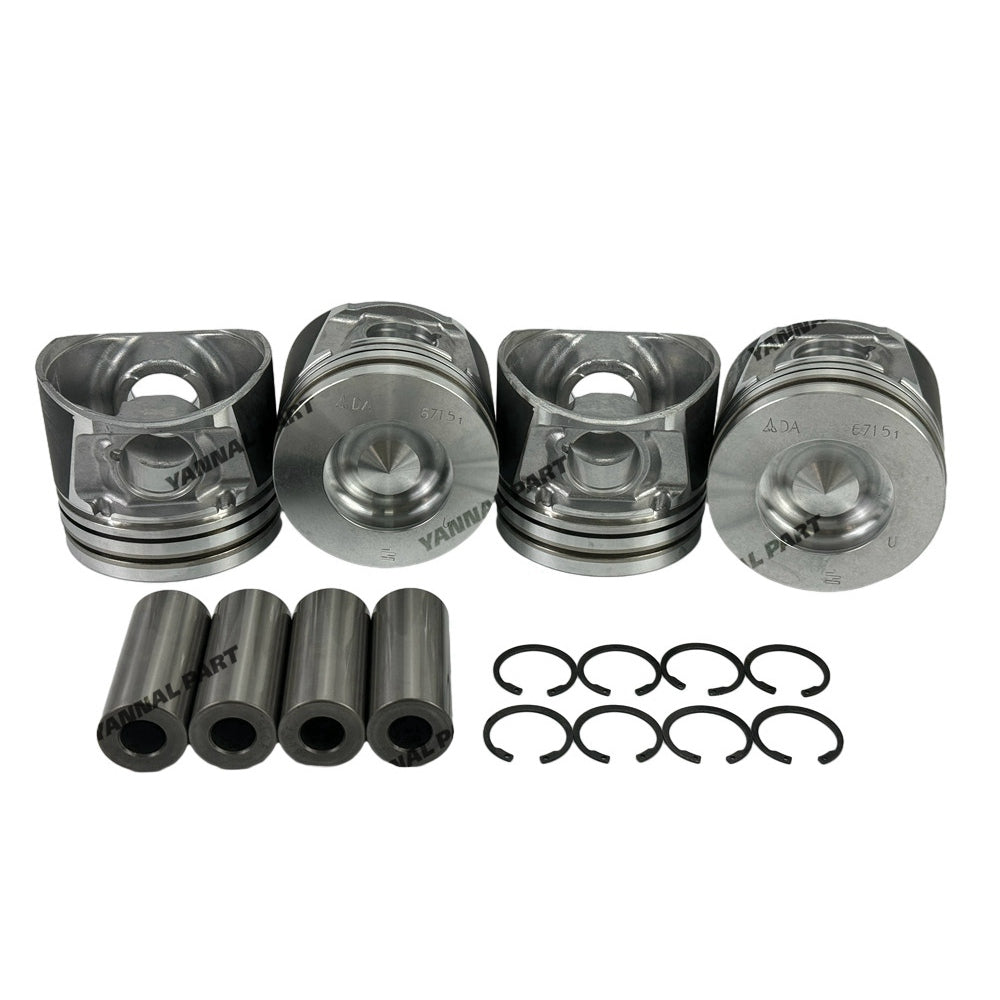 4 PCS Piston Kit 0428-6721 0417-3414 Fit For Deutz BF4L2011 Engine