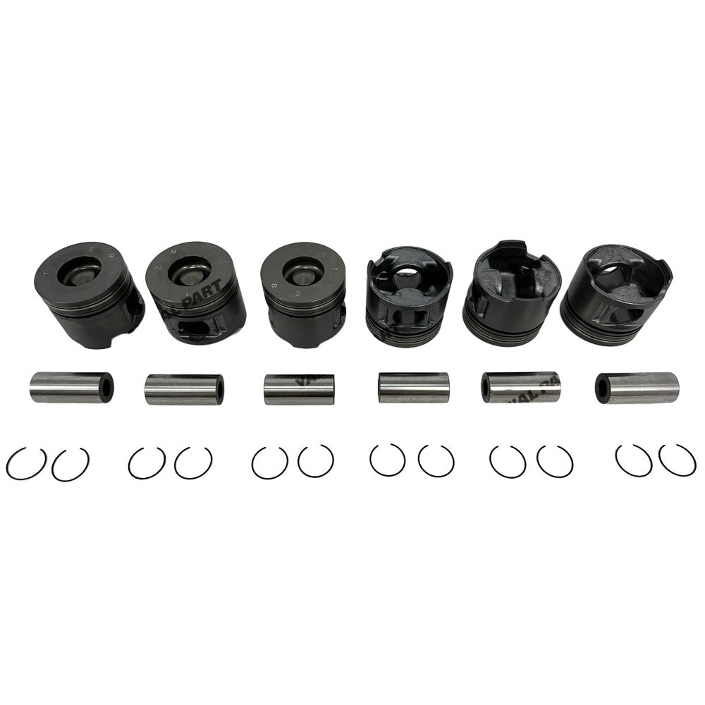 6 PCS Piston Kit Fit For Toyota 1HD Engine