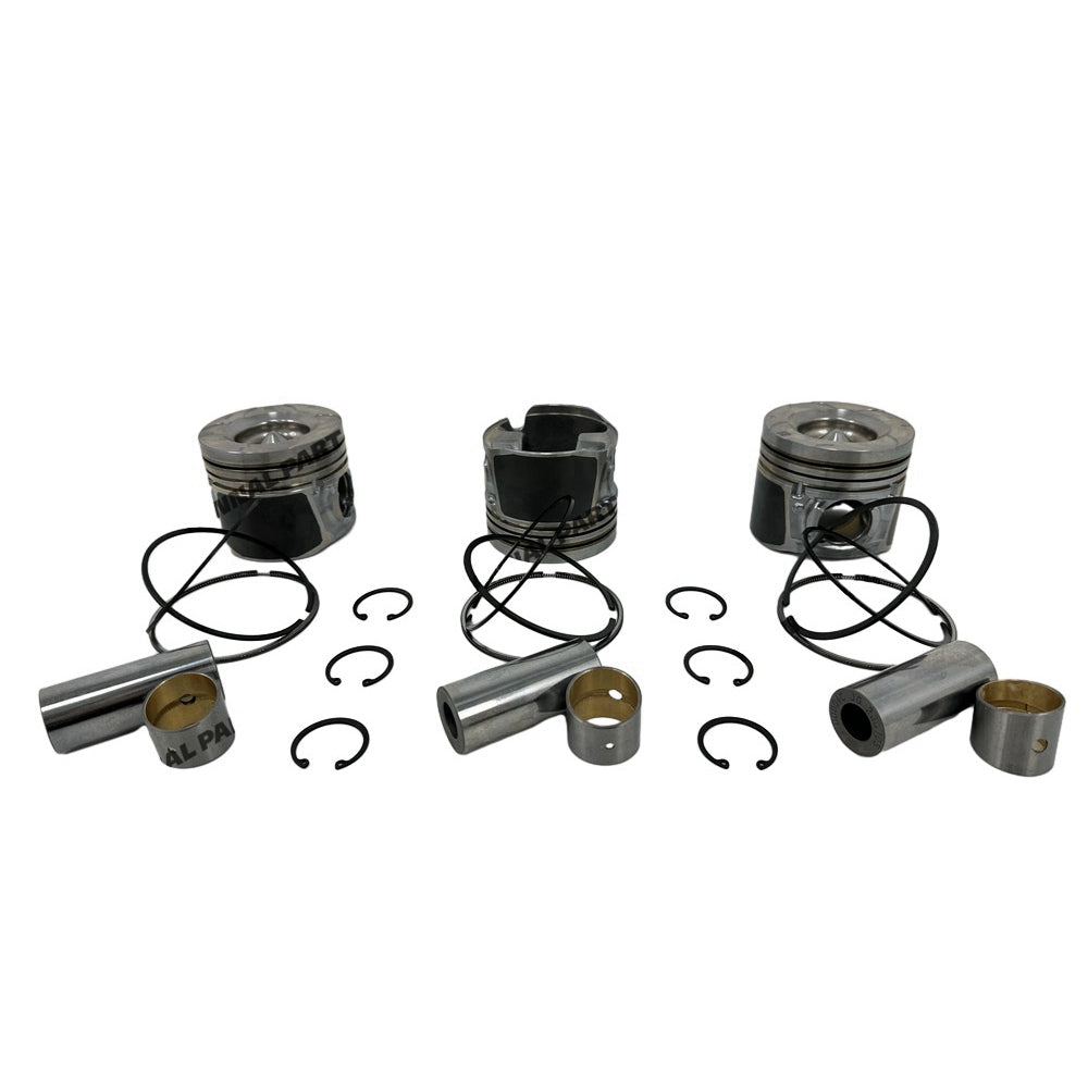 Piston Set With Rings 01653A Fit For Doosan Develon D18