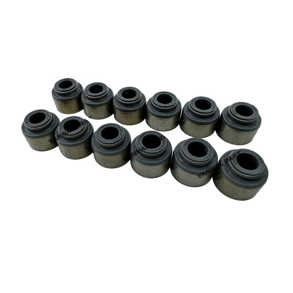 12 PCS Valve Stem Seal Fit For Doosan Develon D18 Engine