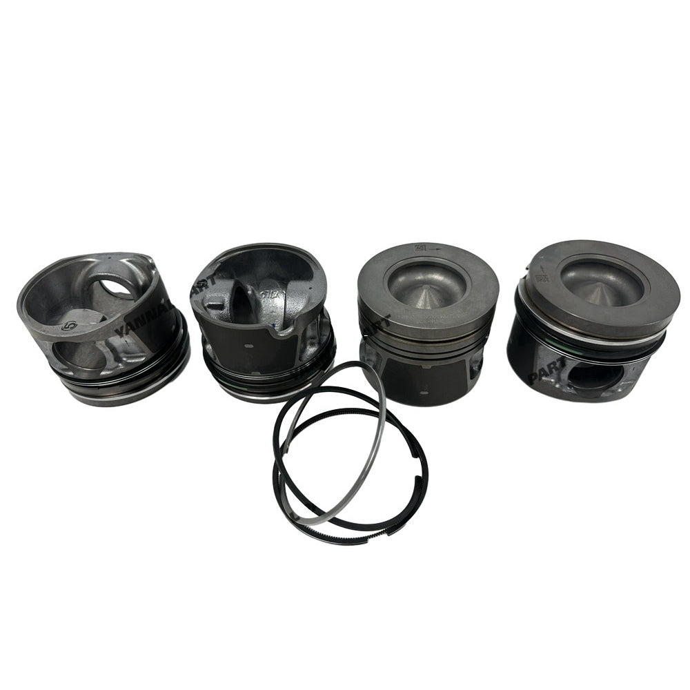 4 PCS Piston Kit 5270336F Fit For Cummins QSF2.8 Engine