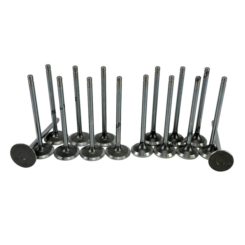 16 PCS Intake and Exhaust Valve 5308264F 5308265F Fit For Cummins QSF2.8 Engine