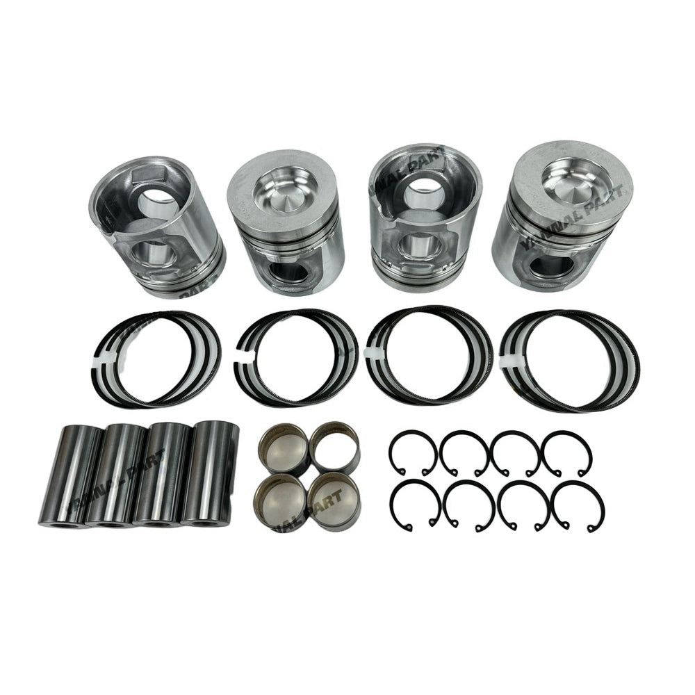 4 PCS Piston Set With Rings Fit For Volvo D5D Engine