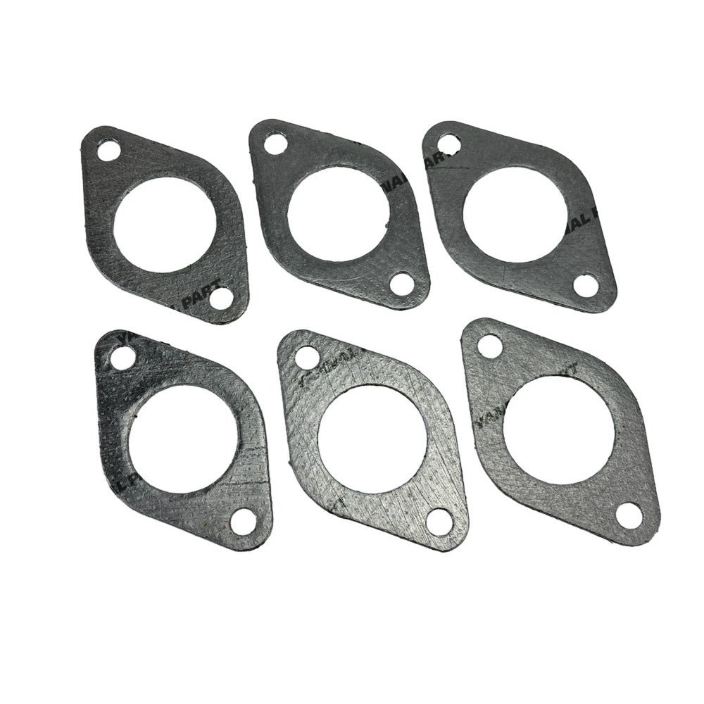 6 PCS Exhaust Manifold Gasket 109-5313 Fit For Caterpillar 3406 Engine