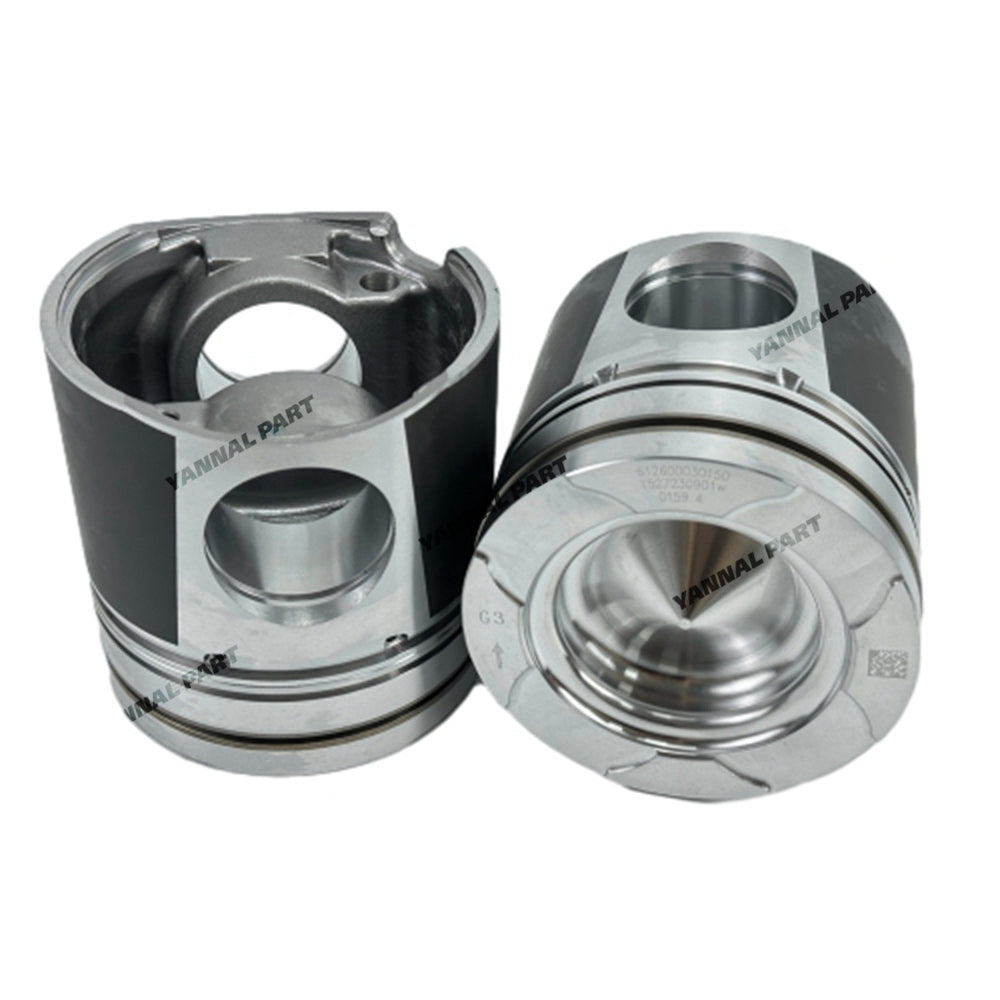 Piston Kit 612600030150 Fit For Weichai WD12G WD615 WD618 WD10 WP10 WP12